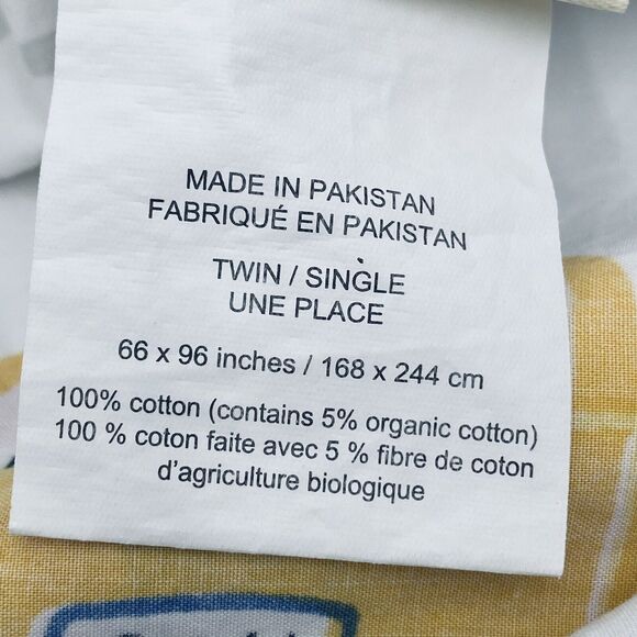 Pottery Barn Kids Transportation Themed Twin Flat Sheet Taxi Car Truck Zoo Bus - Picture 6 of 8